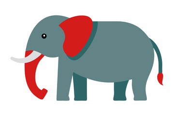 Obraz premium An Elephant vector art illustration