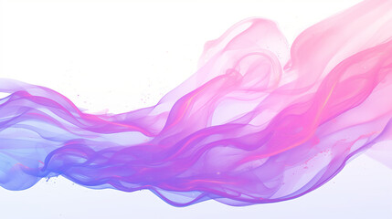 Fototapeta premium Gentle pink and purple gradient flow on white background