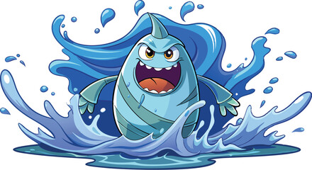 Ghost emerging from water with water splash | Ghosts with Cat Vector, Cute Halloween Ghosts Vector, Cat Lover Ghost Vector, Halloween Cat Mom Vector, Spooky Season Cats Vector, Cat Person Vector