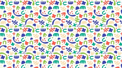 seamless color full pattern with ribbons