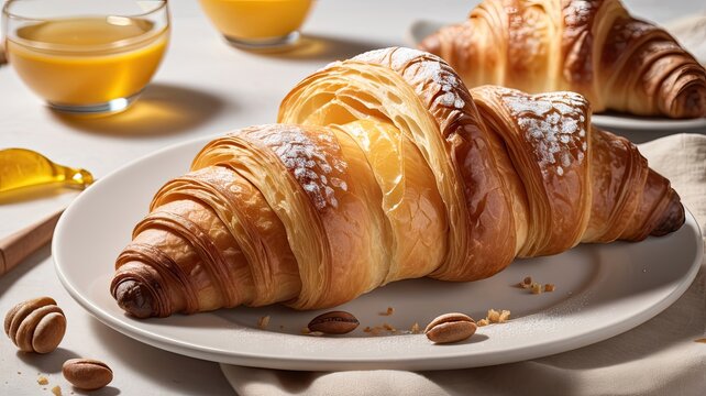 Leckeres Fr&uuml;hst&uuml;cks Crossaint