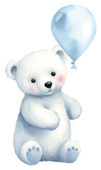PNG Polar Bear balloon cute bear.