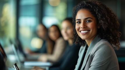 A lively seminar featuring participants actively engaged in discussions and learning, showcasing a collaborative atmosphere.