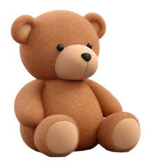 Obraz premium PNG Cartoon plush bear toy.