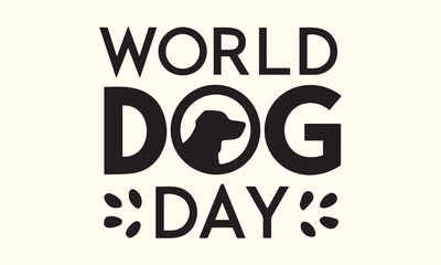 International Dog Day, world dog day. August 26. Vector illustration. poster, banner, greeting card, flyer. Happy National Dog Day. sale. event, party.