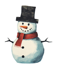 PNG Cute snowman winter anthropomorphic representation.