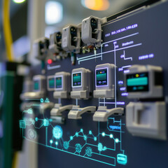 Fototapeta premium industrial_IoT_system