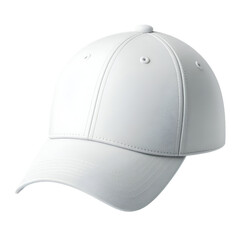 CUTOUT Blank white  beasball hat mockup, isolated on transparent background