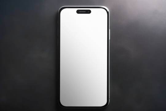 PNG phone screen mockup, transparent design