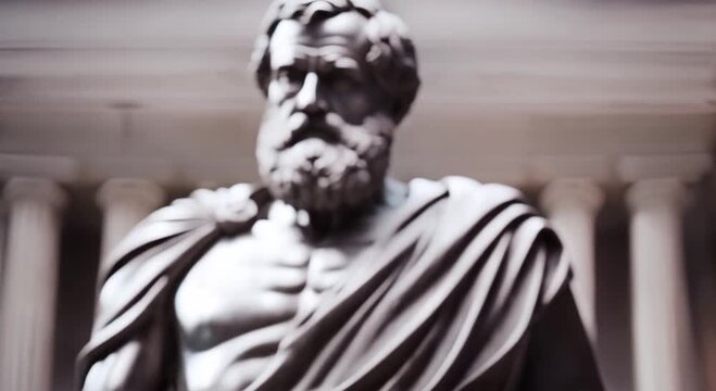 statue of aristotle illustration
