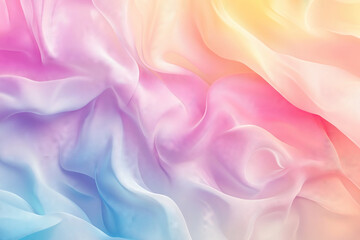 Obraz premium Flowing soft colors in pink, blue, and yellow