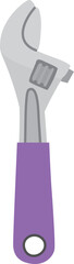 Wrench color icon. Repair tool. Spanner symbol