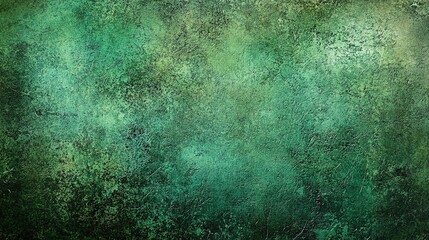 Fototapeta premium Emerald Dreams: A captivating green abstract textured background evokes a sense of nature, serenity, and mystery. 