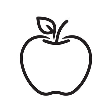 recommend clip art: Apple food black icon. nature organic fresh healthy design.