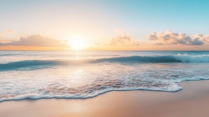 Peaceful Sunset Over the Ocean