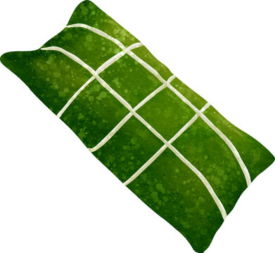 Venezuelan hallaca isolated on white