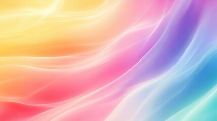 Obraz premium Chromatic Dreamscape: Immerse yourself in the ethereal beauty of this abstract artwork, where vibrant hues of rainbow colors dance and swirl in harmonious delight.