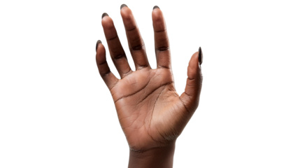 Black Hand Reaching Out, Isolated Transparent PNG, Graphic Resource	