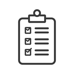 Clipboard with a Completed Checklist and Two Incomplete Items