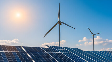 Clean Energy - Solar and Wind Power: A Sustainable Future