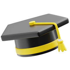 Graduation cap 3d icon © Fand