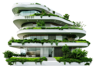Modern eco-friendly architectural design