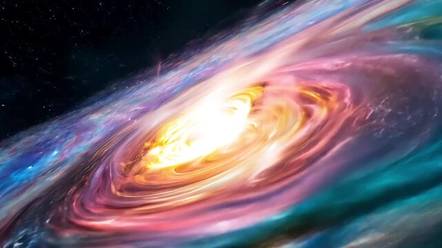 Interstellar Spiral: The Galactic Path - made with Generative AI