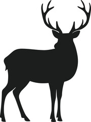 A Deer Silhouette Vector
