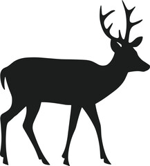 Fototapeta premium A Deer Silhouette Vector