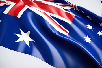 A blue and white flag with a red cross and a star in the middle