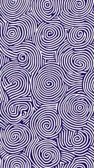 Fototapeta premium Circles, Balls, Blue Spheres on Purple Background, Abstract Image, Texture, Pattern, Wallpaper, Cover and Screen of Smartphone, Cell Phone, Computer, Laptop, 9:16 and 16:9 Format
