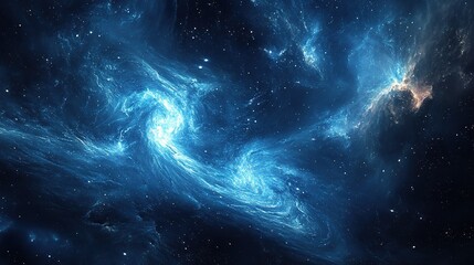 cosmic space background with swirling galaxies, starry elements, and a sense of wonder