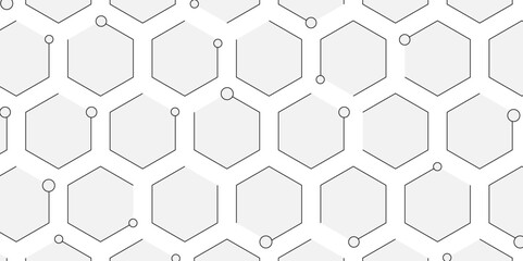 honeycomb white Background ,light and shadow, Abstract background with hexagons and geometric pattern in honeycombs design in illustration . 