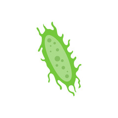 zooplankton sea microorganisms, cartoon vector icon isolated on white background