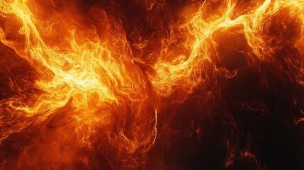 dynamic fire background with intense flames and bold colors, conveying energy and heat