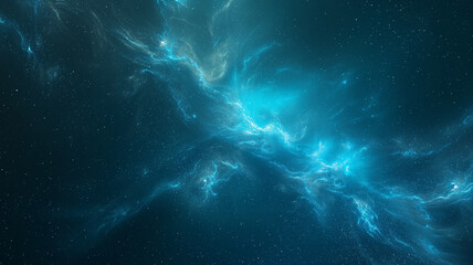 Fototapeta premium Space concept background. Universe galaxy horizontal poster. Amazing cosmic wallpaper. Raster bitmap digital illustration. AI artwork.