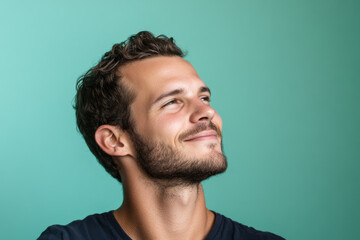 Obraz premium A close up of a man's face