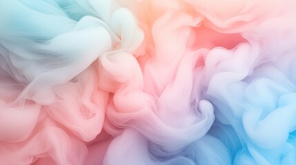 Fototapeta premium A beautiful abstract background featuring soft pastel hues of pink, blue, and white, creating a dreamy and ethereal atmosphere.