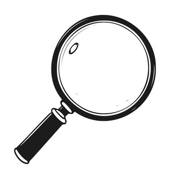 recommend clip art: Cartoon Magnifying Glass Vector