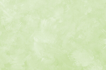 Painted light green grungy background or texture, plaster, part of the wall, abstract wallpaper for design