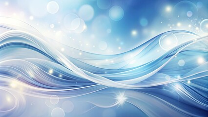 Soft gradient swirls of blue and white hues dance across a clean and minimalist light background, evoking a sense of serenity and modern elegance.