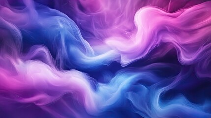 Vibrant abstract smoke art in pink and blue hues, creating a mesmerizing swirl of colors and textures for artistic inspiration.