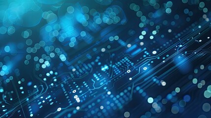 Abstract Circuit Board Closeup