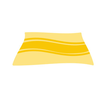 recommend clip art: Beach towel. Flat vector isolated illustration