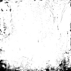 Dusty Strokes and Worn Grunge Texture with Smudges - Vintage Distressed Background