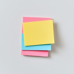 Sticky Note Separated on a White Background