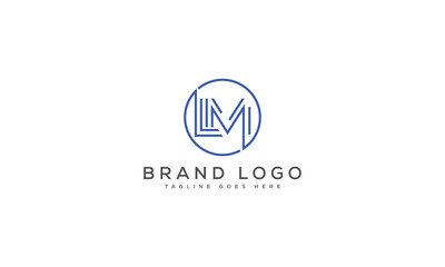 letter LM logo design vector template design for brand.