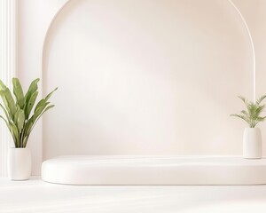 Minimalist structured design with a balanced and focused layout, spacious area for copy,