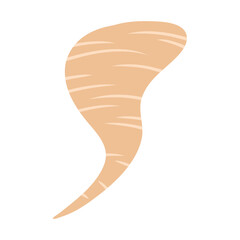 tornado storm funnel. Wind storm, tornado swirl and round vortex spiral.