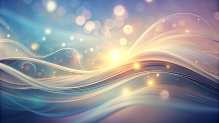 Soft, mesmerizing swirls of gentle light dance across a serene, gradient background, evoking a sense of calmness and tranquility in this abstract, clean design element.